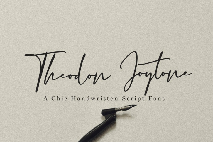 Theodon Joytone- A Handwritten Scrip Font Download