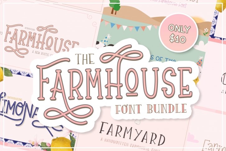 The Farmhouse Bundle Font Download