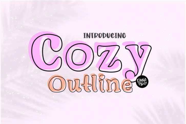 COZY OUTLINE a Serif + Outline Font Font Download