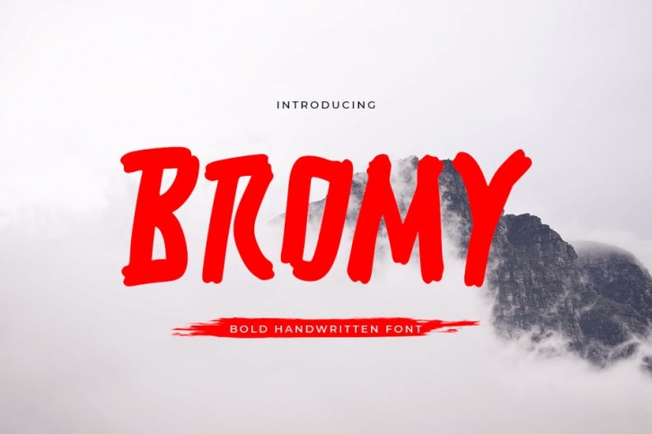 Bromy - Bold Handwritten Font Font Download