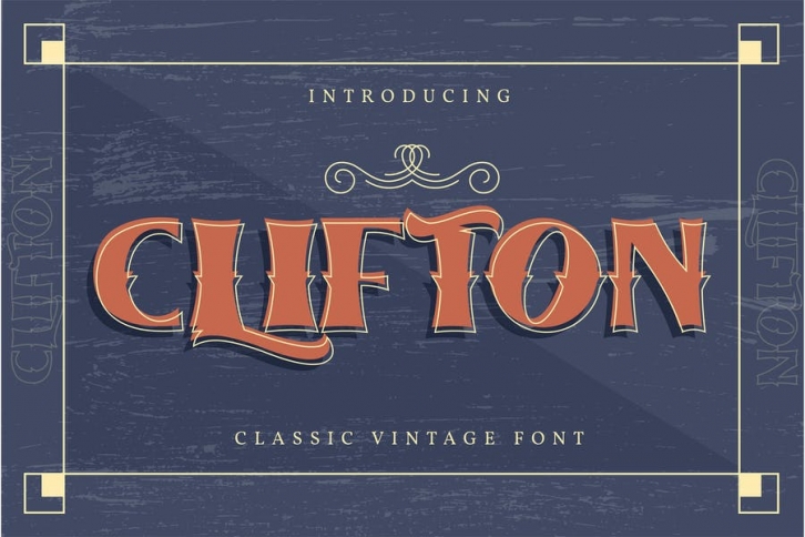 Clifton | Classic Vintage Font Font Download