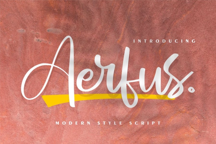 Aerfus | Modern Style Script Font Download