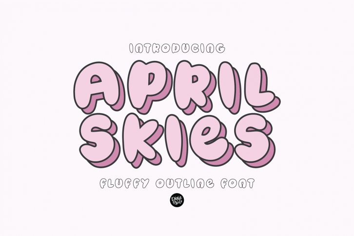 APRIL SKIES Fluffy Layered Font Download