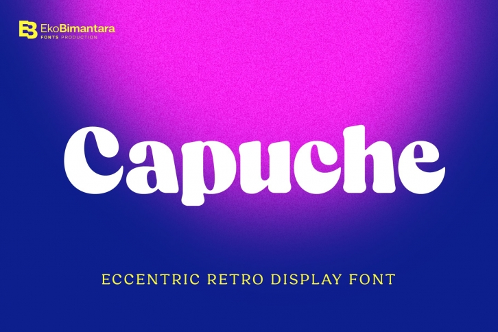 Capuche; Retro Display Font Download
