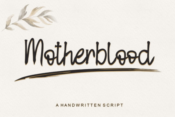 Motherblood Font Download