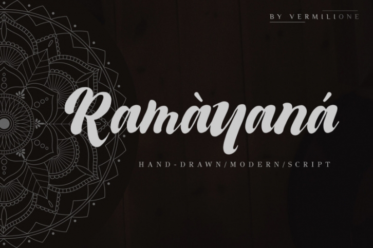 Ramayana Hand Drawn Modern Script Font Download