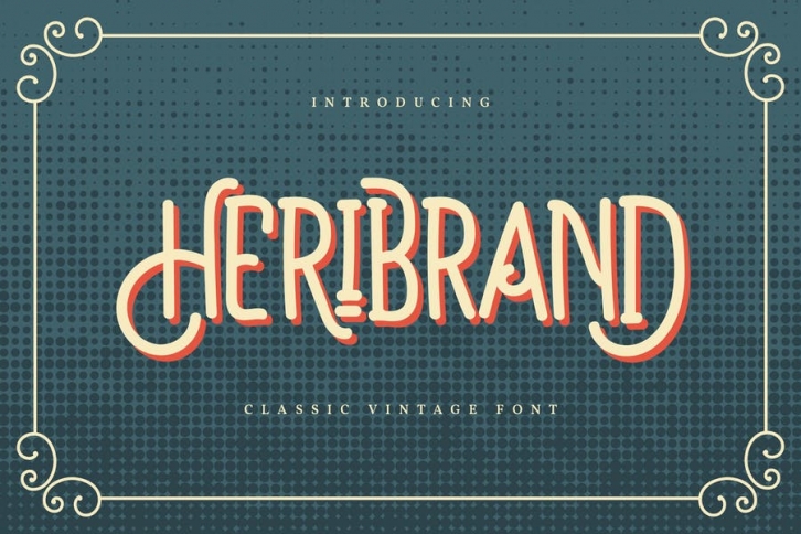 Heribrand | Classic Vintage Font Font Download