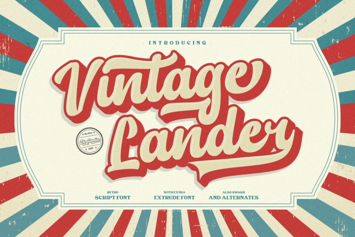 Vintage Lander Font Download