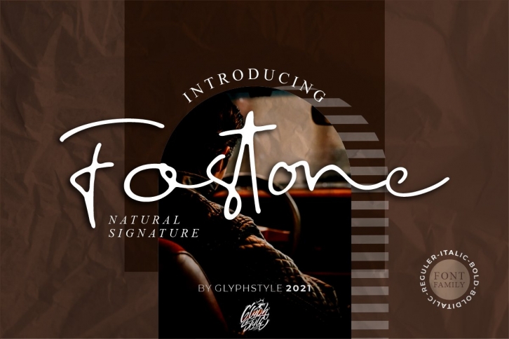 Fostone Natural Signature Font Download