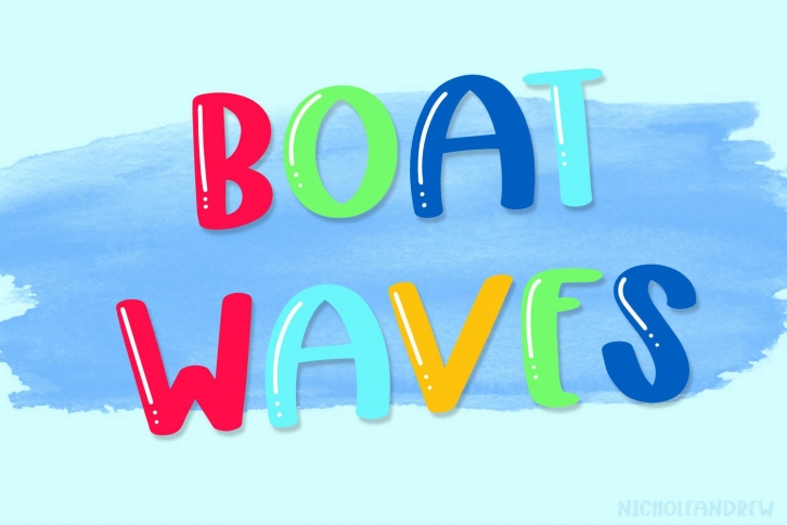 Boat Waves Font Download