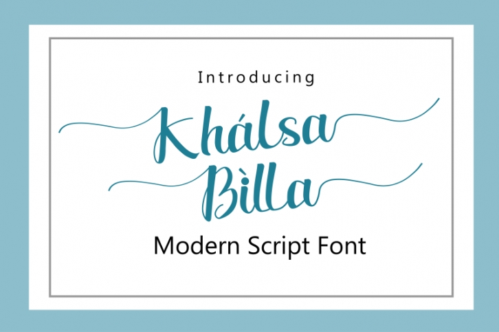 Khalsa Billa Font Download