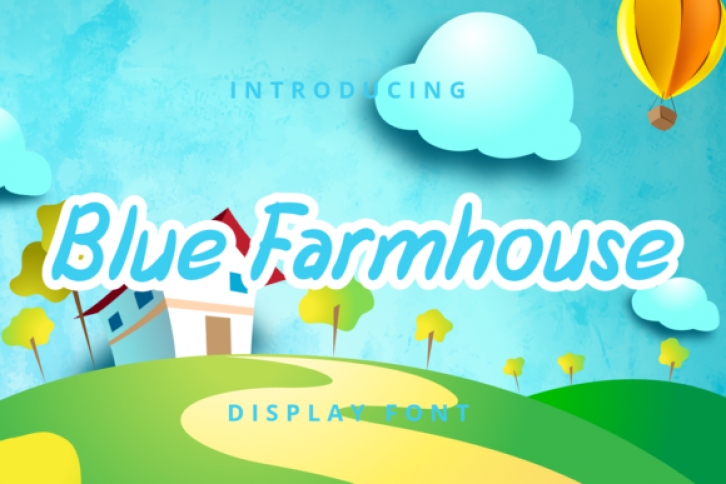Blue Farmhouse Font Download