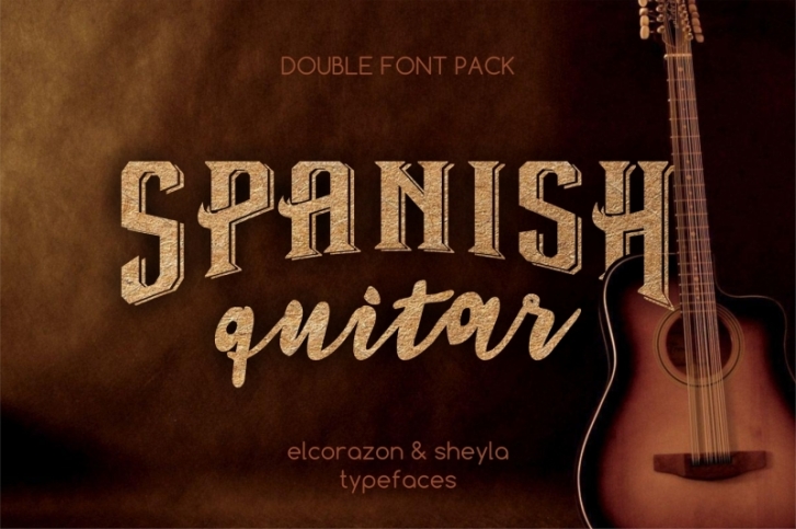 Double font set - Elcorazon & Sheyla typefaces Font Download