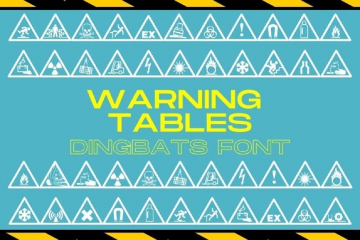 Warning Tables Font Download