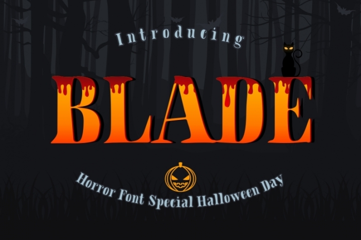 BLADE - Hallowen Font Font Download