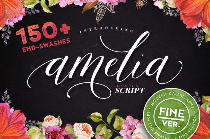Amelia Script - Fine ver. Font Download