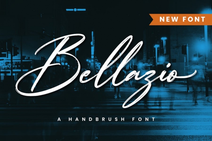 Bellazio - A Handbrush Font Font Download