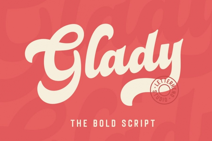 Glady - Bold Script Font Download