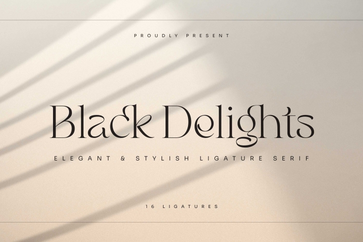 Black Delights Font Download