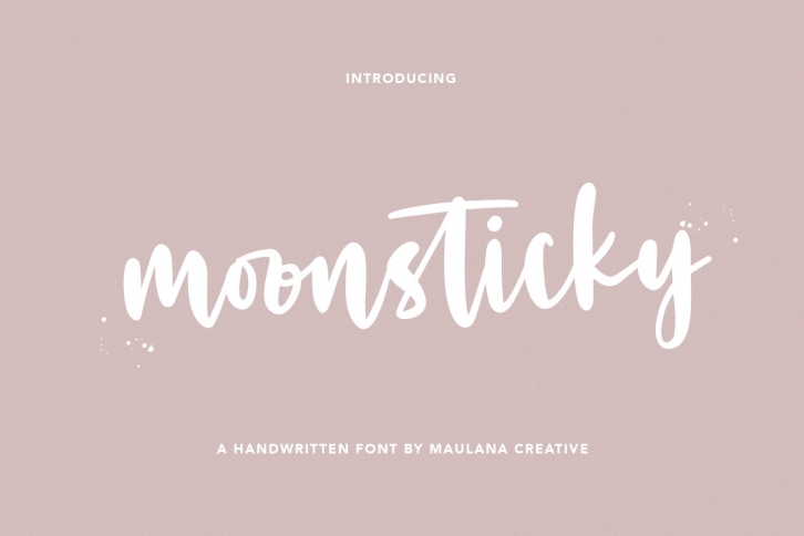 Moonsticky Handwritten Font Download