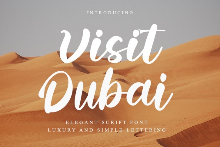 Visit Dubai Font Download