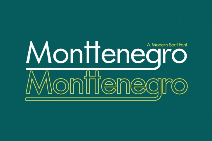 Monttenegro Font Download