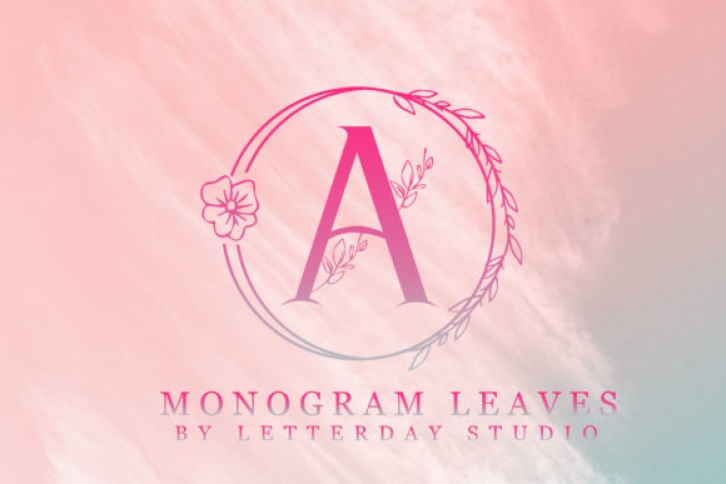 Monogram Leaves Font Download