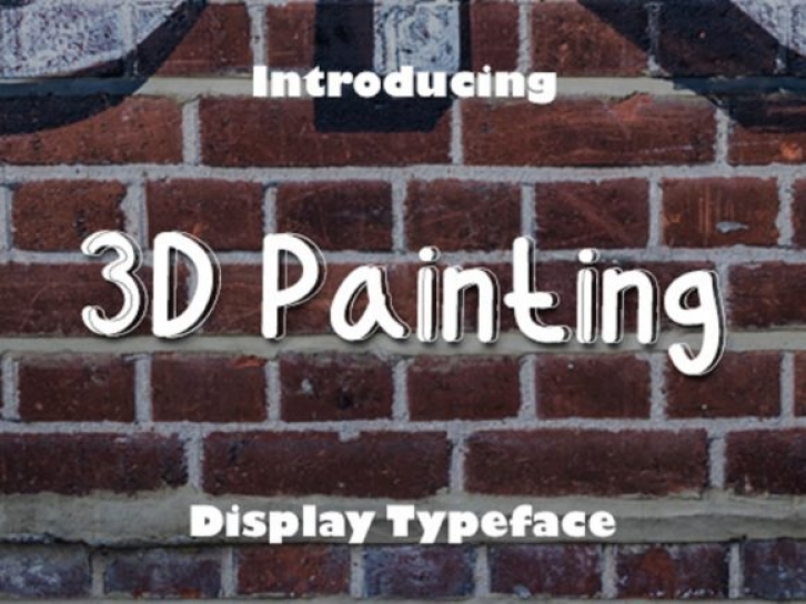 3D Painting Font Download