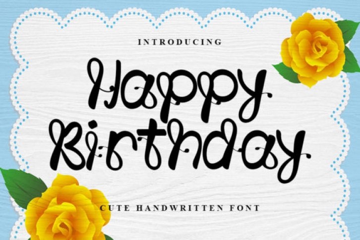 Happy Birthday Font Download