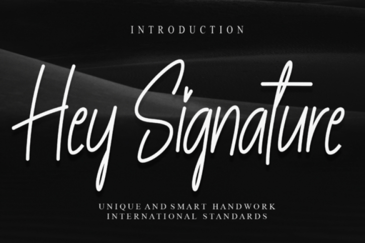 Hey Signature Font Download