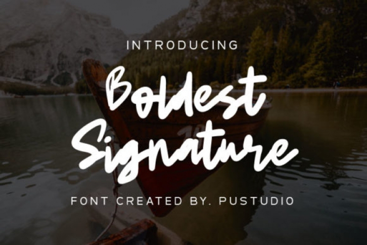 Boldest Signature Font Download