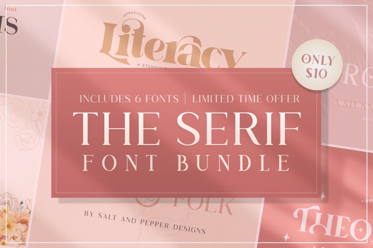 The Serif Bundle (ONLY $10) Font Download