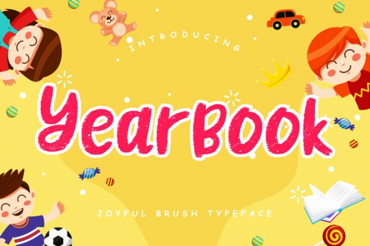 Yearbook Joyful Brush Font Download