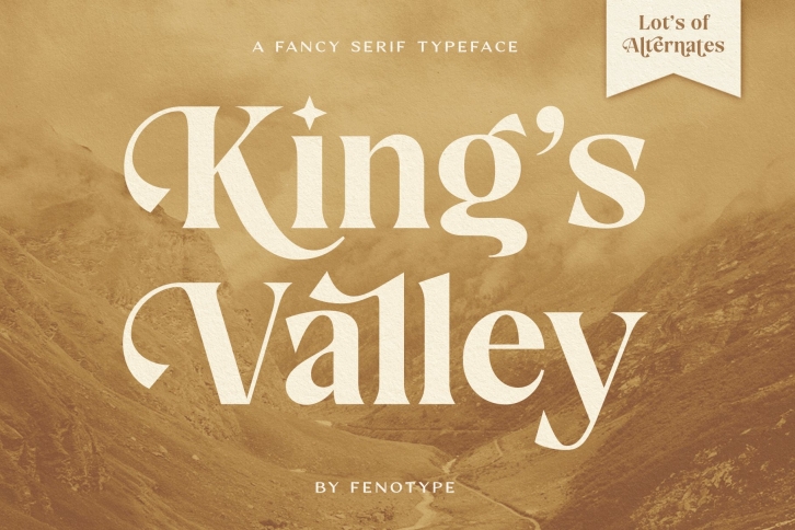 King's Valley -Swashy Serif Font Download