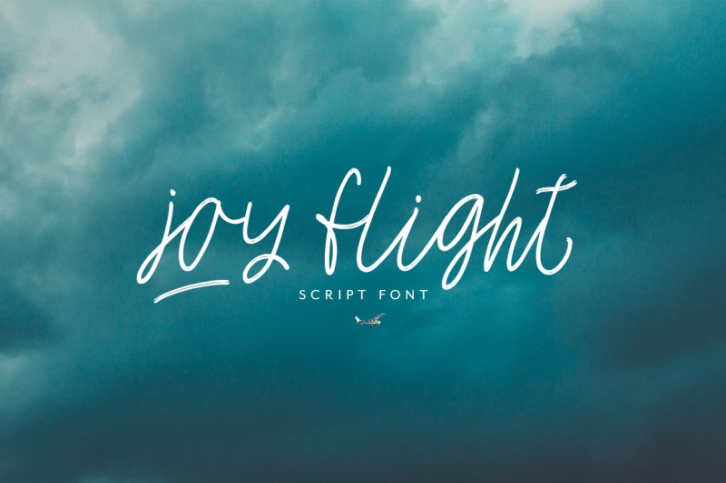Joy Flight script Font Font Download