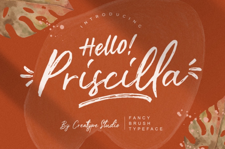 Priscilla Fancy Brush Typeface Font Download