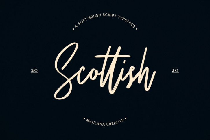 Scottish Brush Script Typeface Font Download