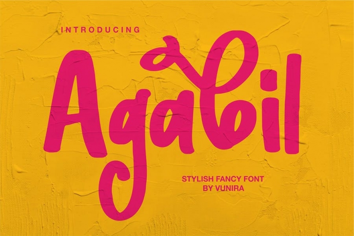 Agabil | Stylish Fancy Font Font Download