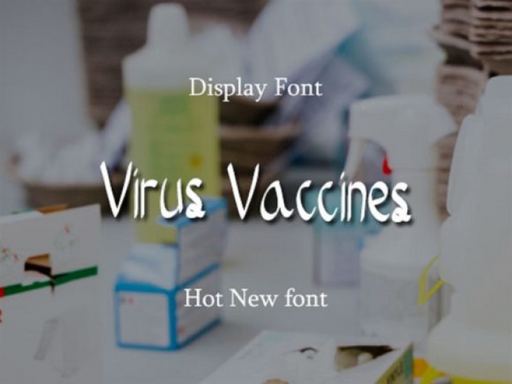 Virus Vaccines Font Download
