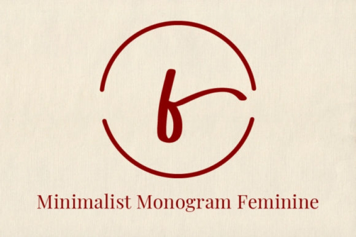 Minimalist Monogram Feminine Font Download