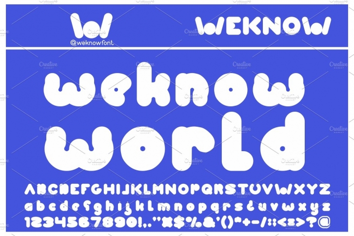 weknow world font Font Download