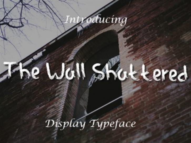 The Wall Shattered Font Download