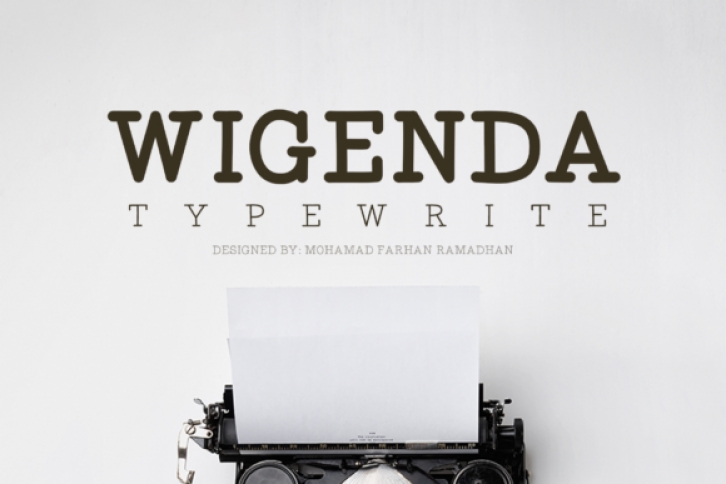 Wigenda Typewrite Font Download