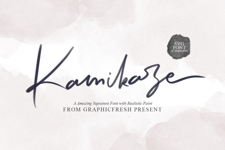Kamikaze SVG Font Font Download