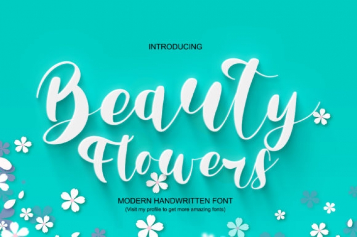 Beauty Flowers Font Download