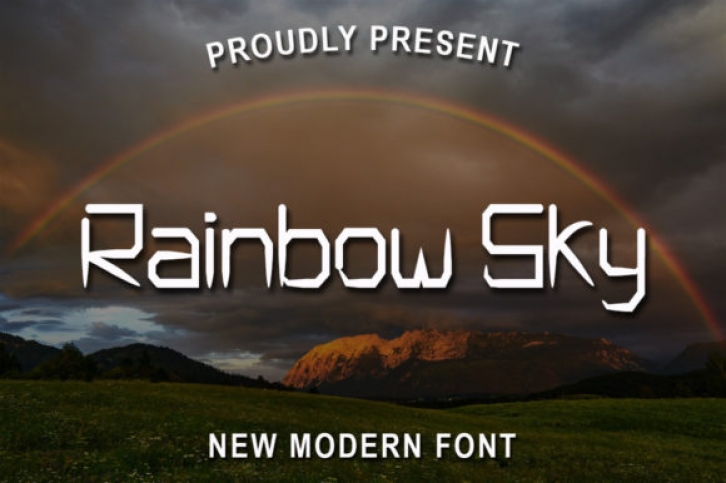 Rainbow Sky Font Download