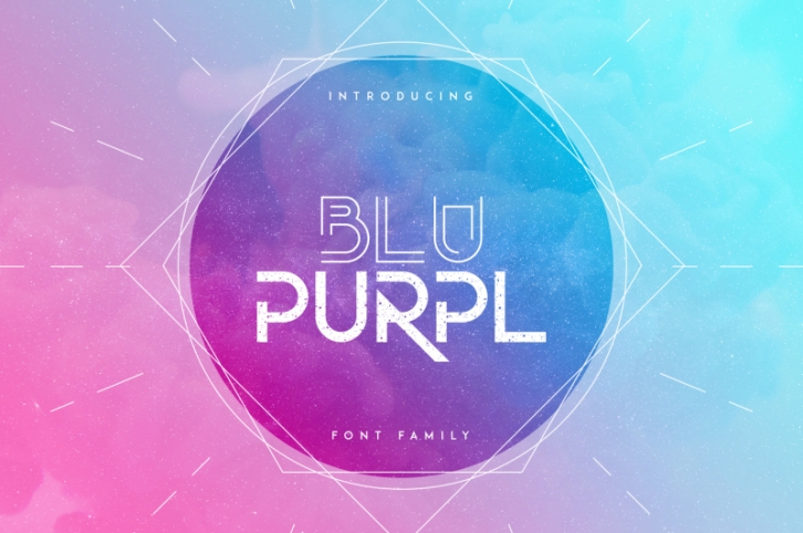 BluPurpl font family + Extra 50% OFF Font Download