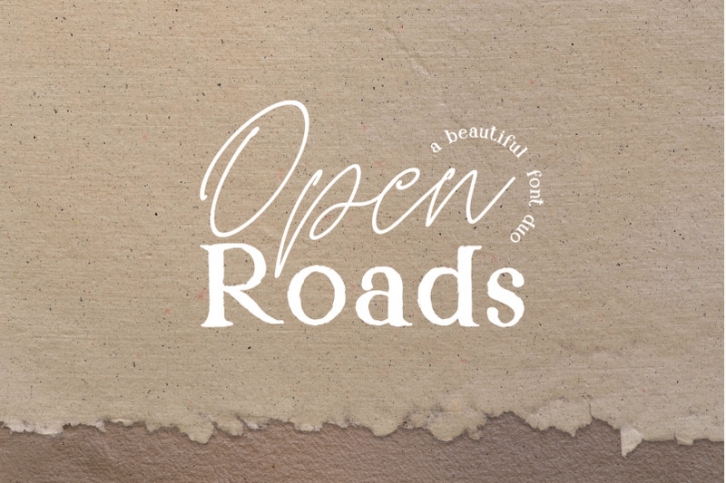 Open Roads Font Duo Font Download