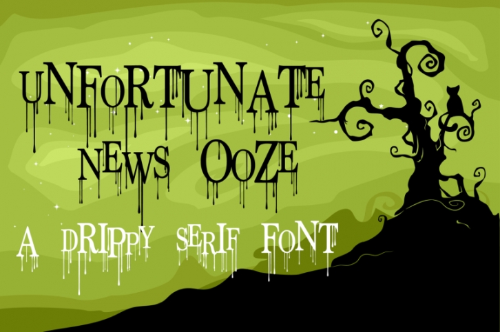PN Unfortunate News Ooze Font Download