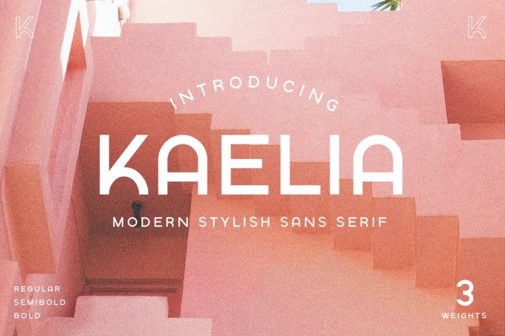 KAELIA - Simple Stylish Typeface Font Download